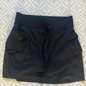 black athletic skort